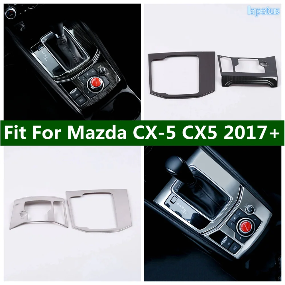 

Stainless Steel Central Control Gear Shift Panel Decoration Frame Trim Covers Fit For Mazda CX-5 CX5 2017 - 2020 Car Accessories