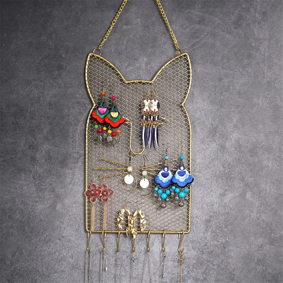 

Cute 1-Piece Cat Jewelry Board for Girls Jewelry Display Stand Jewelry Wall Hanging Jewelry Storage