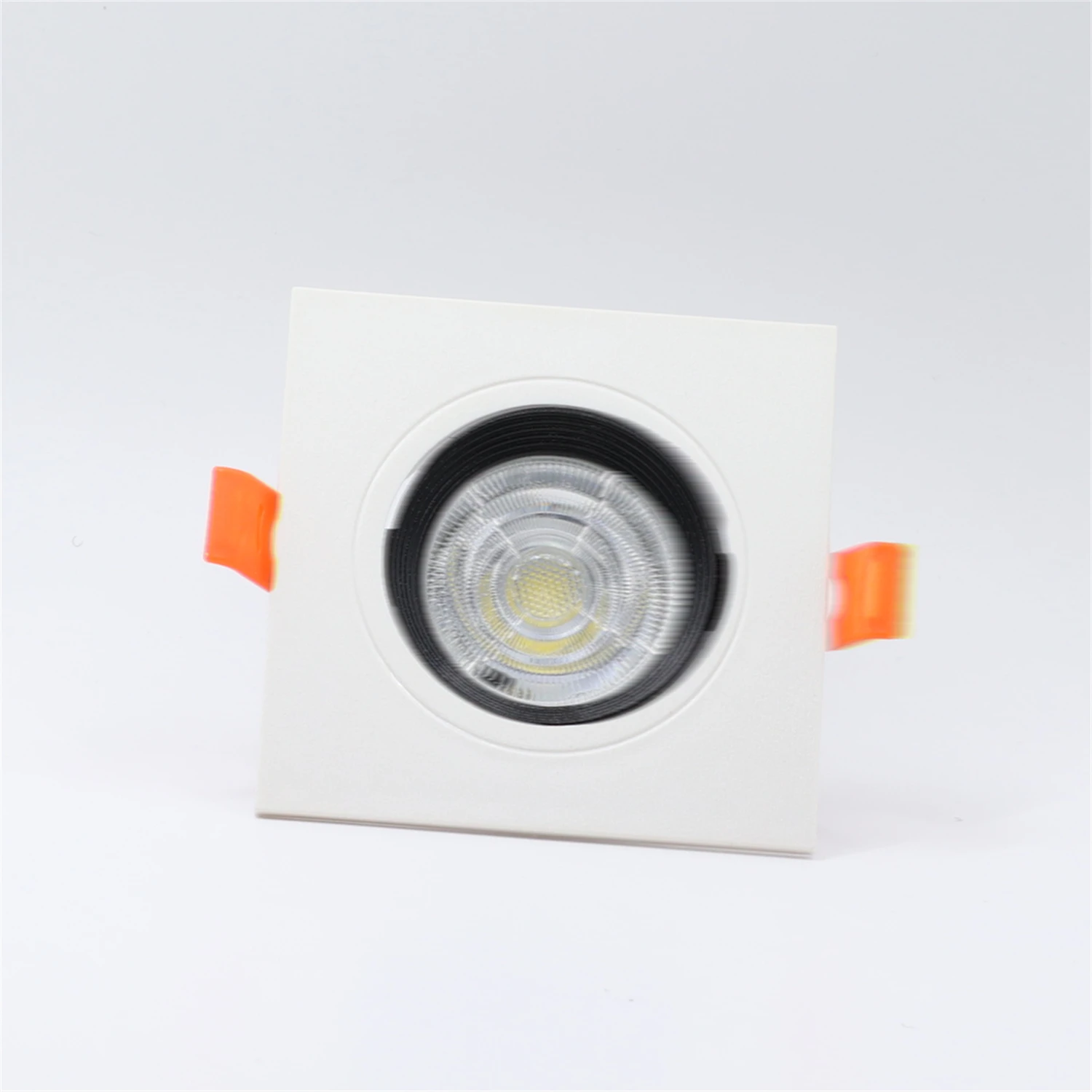 Boîtier de Downlight pio à Œillets, réinitialisation Arrière Monté au Plafond, Noir et Blanc, Fixation Flashée, GU10, MR16