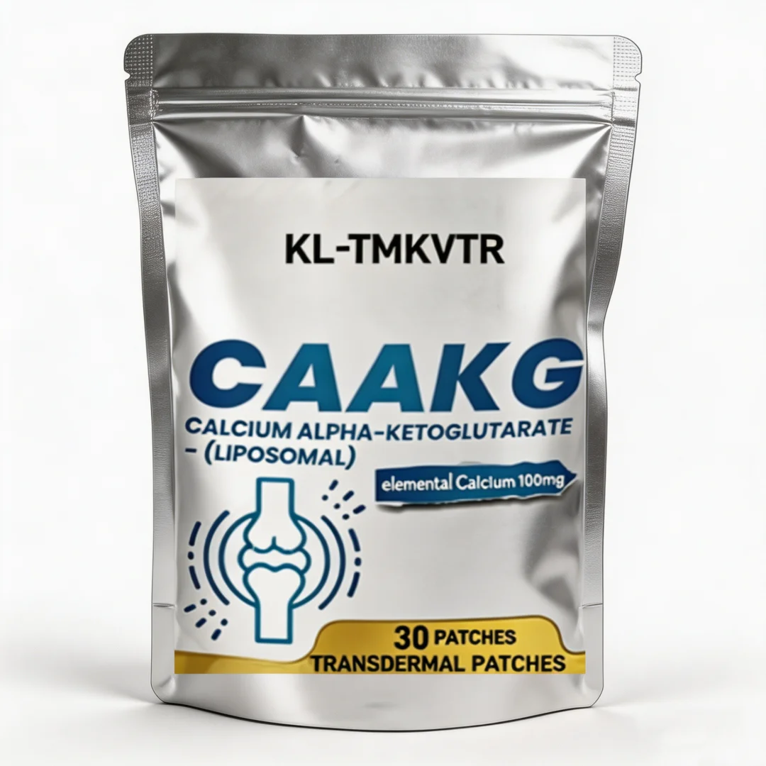 30 Patches Calcium Alpha-Ketoglutarate Transdermal Patches for Women & Men High Absorption for Bone Health
