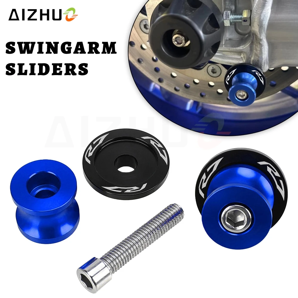 

Аксессуары для мотоциклов для YAMAHA R7 YZF R7 R 7 2021 2022 2023 YZF-R7 YZFR7 Алюминиевые катушки маятника с ЧПУ 6 мм Винты-ползунки подставки