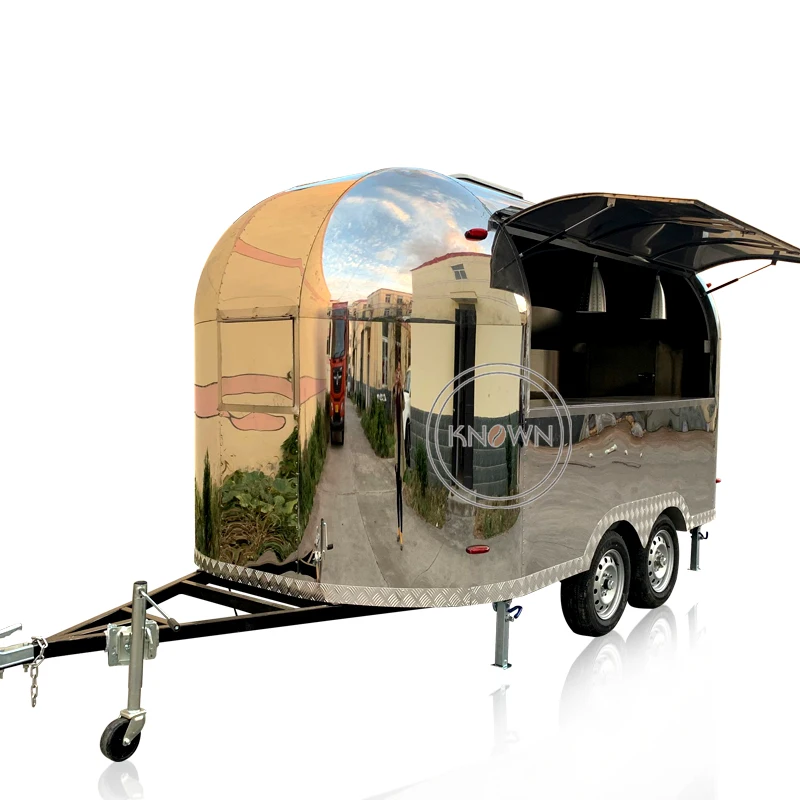 Niestandardowe Airstream koszyk koncesji wózek do przewozu żywności lody przyczepy mobilne furgon kateringowy na sprzedaż