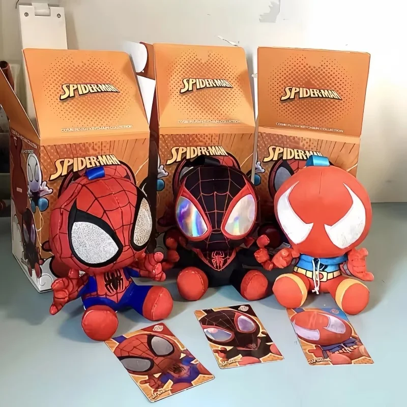 2025-uitverkoop Echt Hot Toys Spider Man-serie Blind Box Tas Hanger Sleutelhanger Schattig Peter Toys Verrassing Festival Geschenken Mystery Box