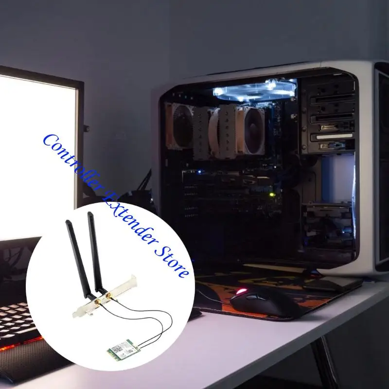 Adaptador Wifi N84B 1200Mbps Adaptador Compatible 2.4G/5GHz PC banda doble