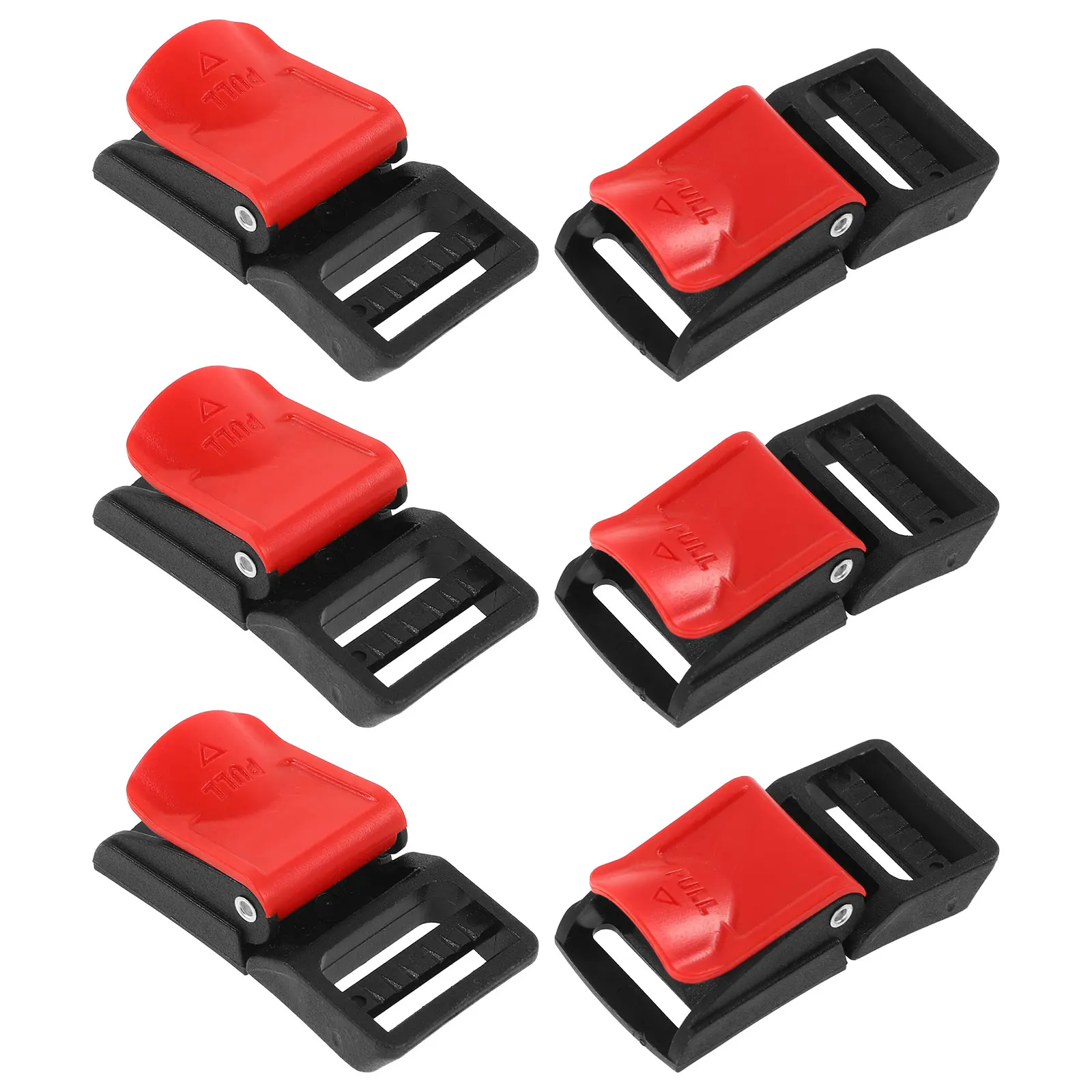 

6pcs Buckle Quick Release Motorcycle Accessories Durable Plastic Compatible Various Helmets Stable Construction