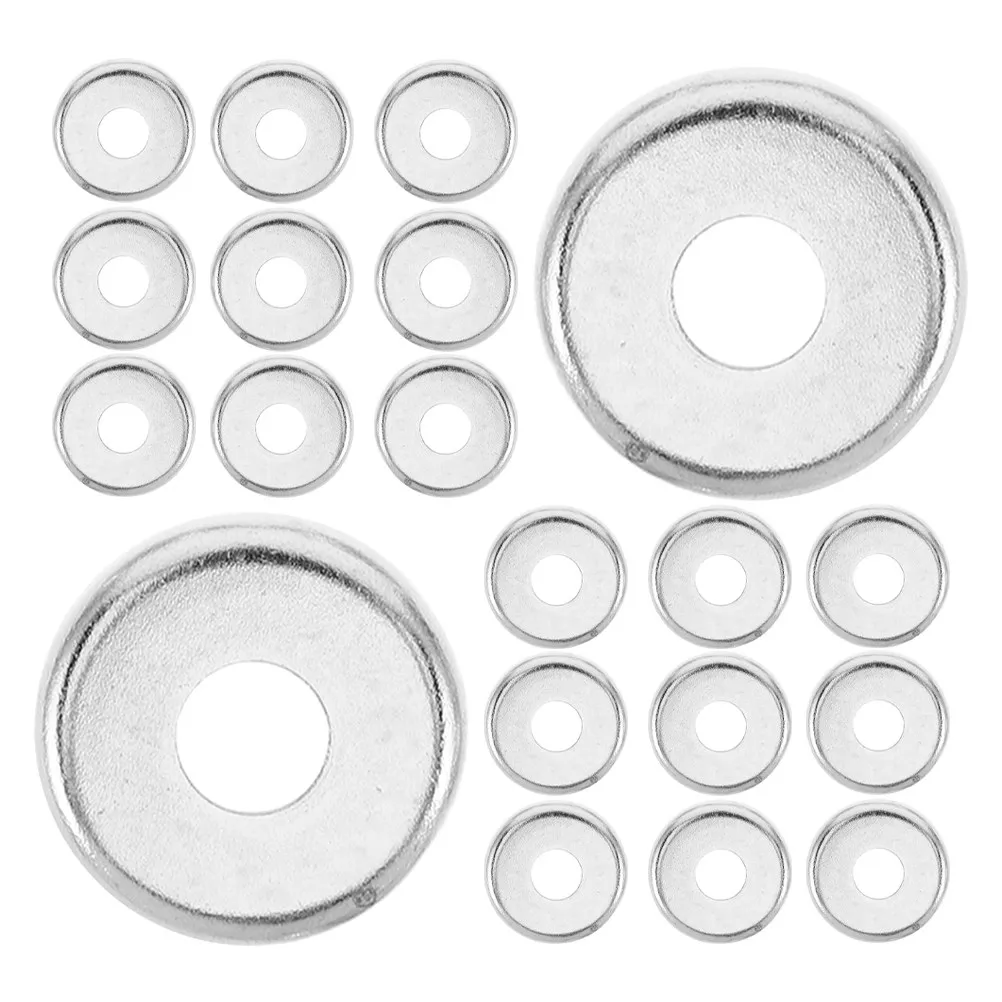 

20Pcs Roller Skate Accessories Double Row Aluminum Alloy Washer Caps Anti-Vibration Bushing Washers Repair Parts