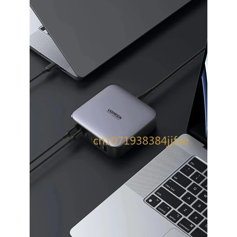 Ugreen Ładowarka sieciowa 100 W 200 W Ładowarka biurkowa USB C Nexode 6 portów GaN PD Szybka ładowarka z kablem ładującym 3FT USB C na C