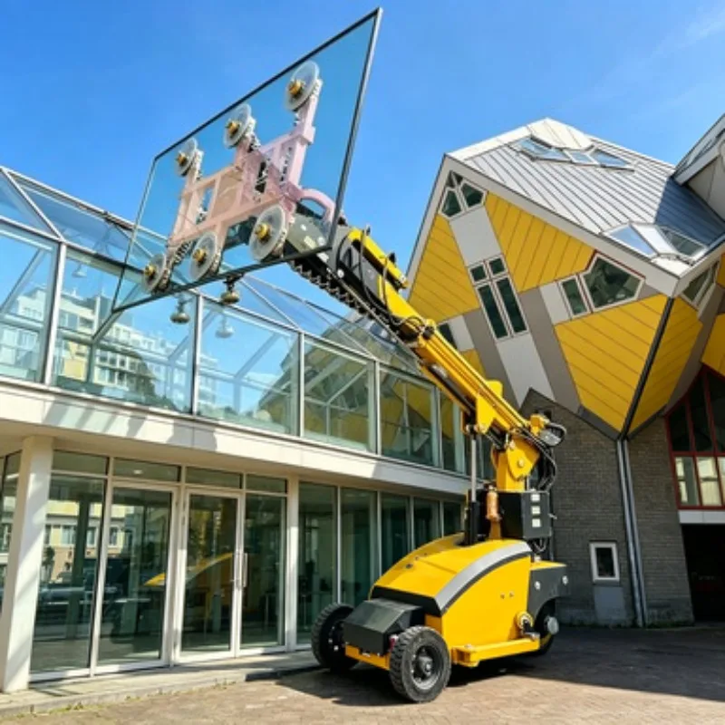 Portable Glass Installation Robot Glass Lifter Robot Electric Suction Vacuum Glazing Robot 500kg for High Rise Window Assembly