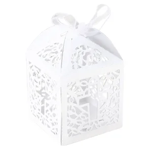 Cross Candy Boxen für Babyparty, Engels Geschenkbox für Taufe und Geburtstag, erste Kommunion, Taufparty, Bevorzugungstasche, 10 PCs 8 Hauptverkäufe Hollow First Communion - №4