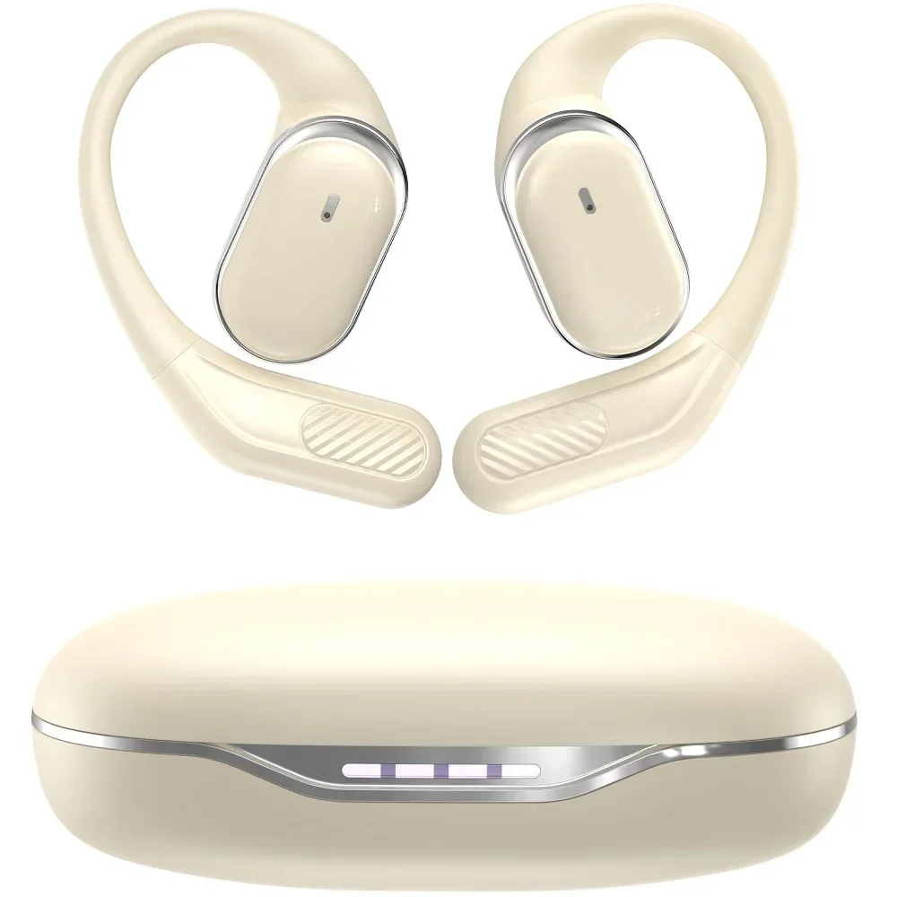 

Open-Ear Headphones with Stable Comfort & Hi-Res Sound Pure Bass Boost Bluetooth 5.4 Earbuds OWS Wireless Headphones for Sports