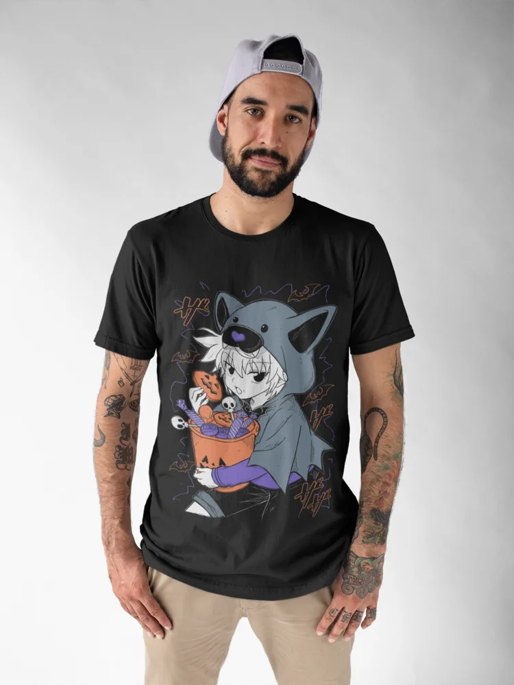 Killua Hallowen T-shirt Hunter X Hunter Gon Anime Hisoka Meruem Hisoka Shirt image 2