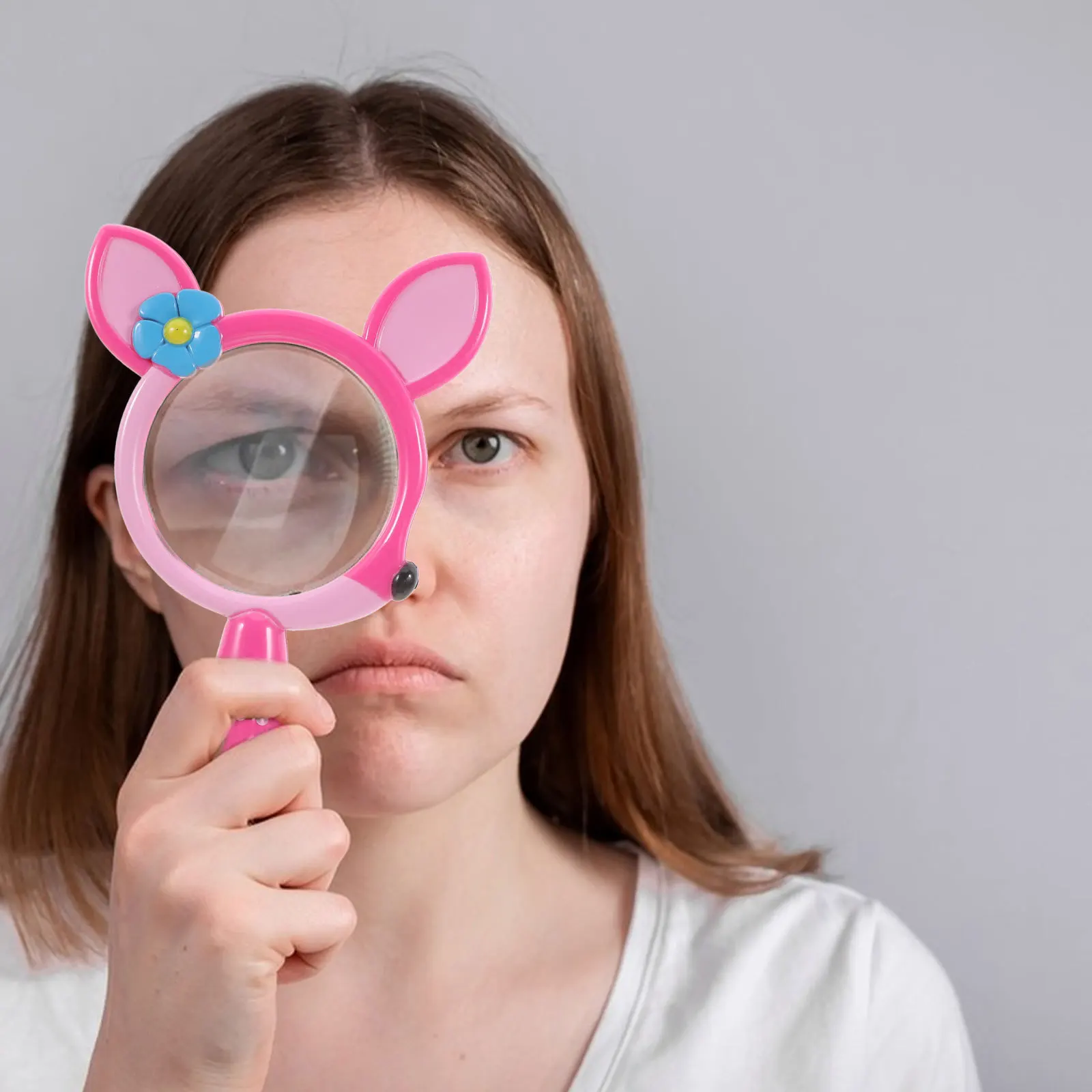 Animal Magnifying Glass For Kids 3X Clear Insect Observation Fun Science Class Outdoor Exploration Educational Handheld