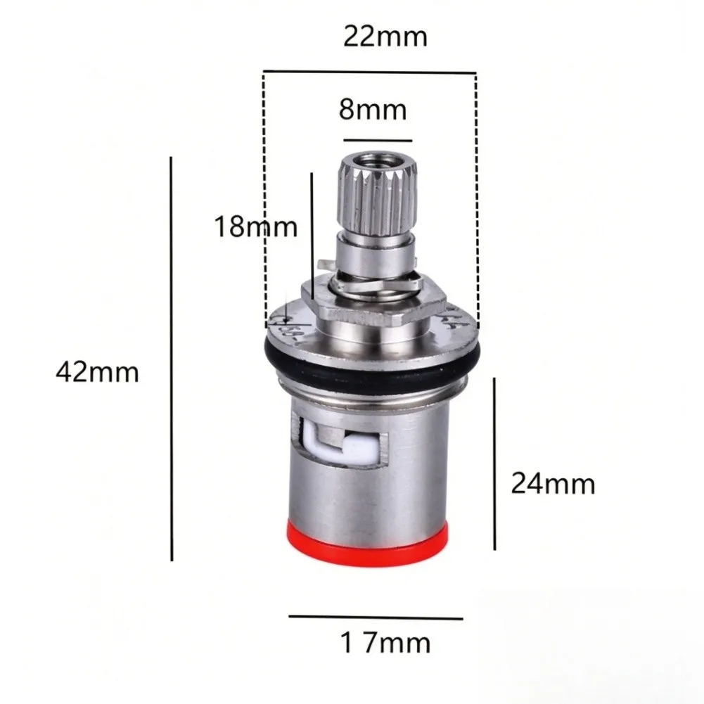 Copper Circlip Cold Disc Valve Core Smooth Operation Copper Construction ABS Components Thickened Hexagon Design