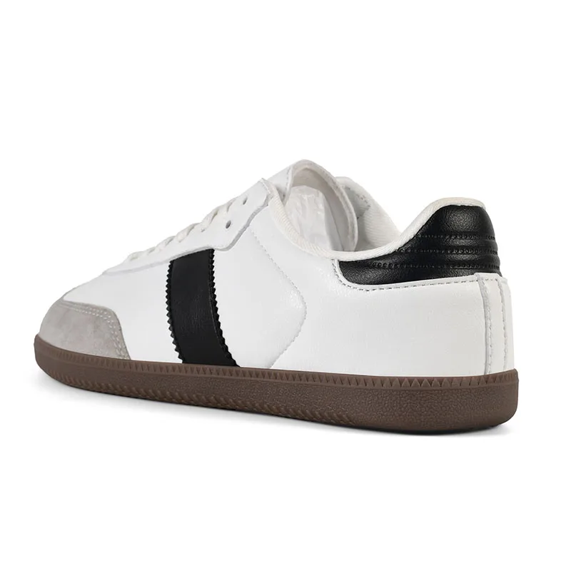 أحذية رياضية غير رسمية جديدة للرجال جلدية منخفضة القمة موضة الاتجاه الأسهل لمباراة احذية الجري أحذية التزلج الرجالية مناسبة ل