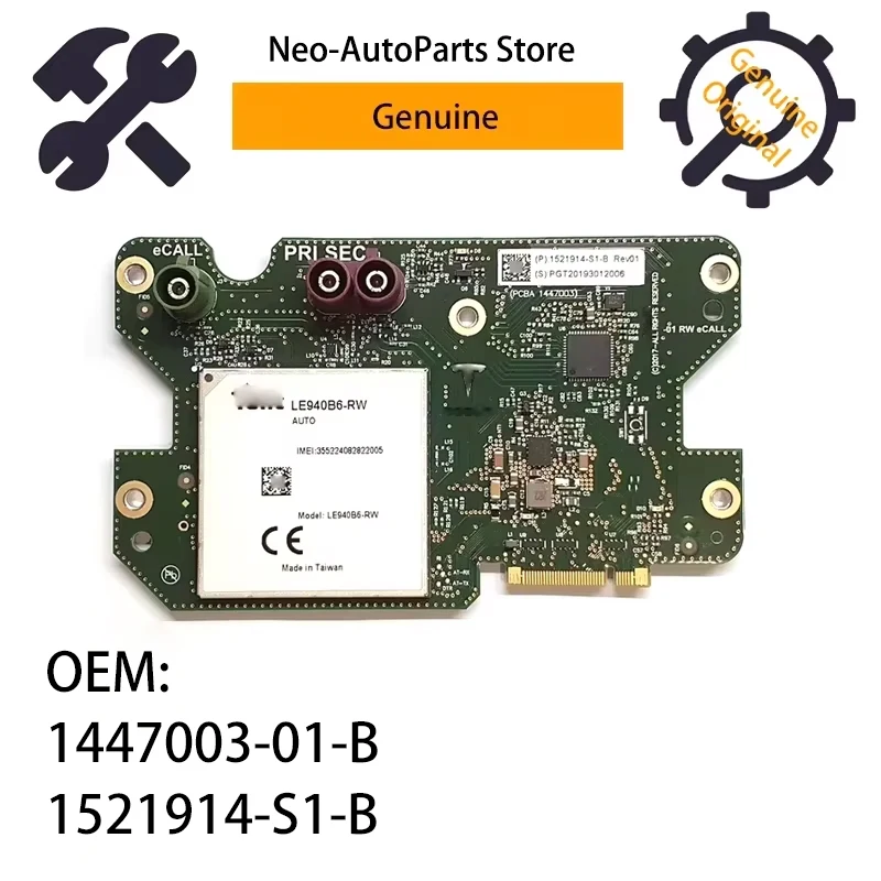 

1521914-S1-B Genuine 4G Version European Central Control Screen Circuit Board For Tesla Model 3 Y X OEM 152191401B 1447003-01-B