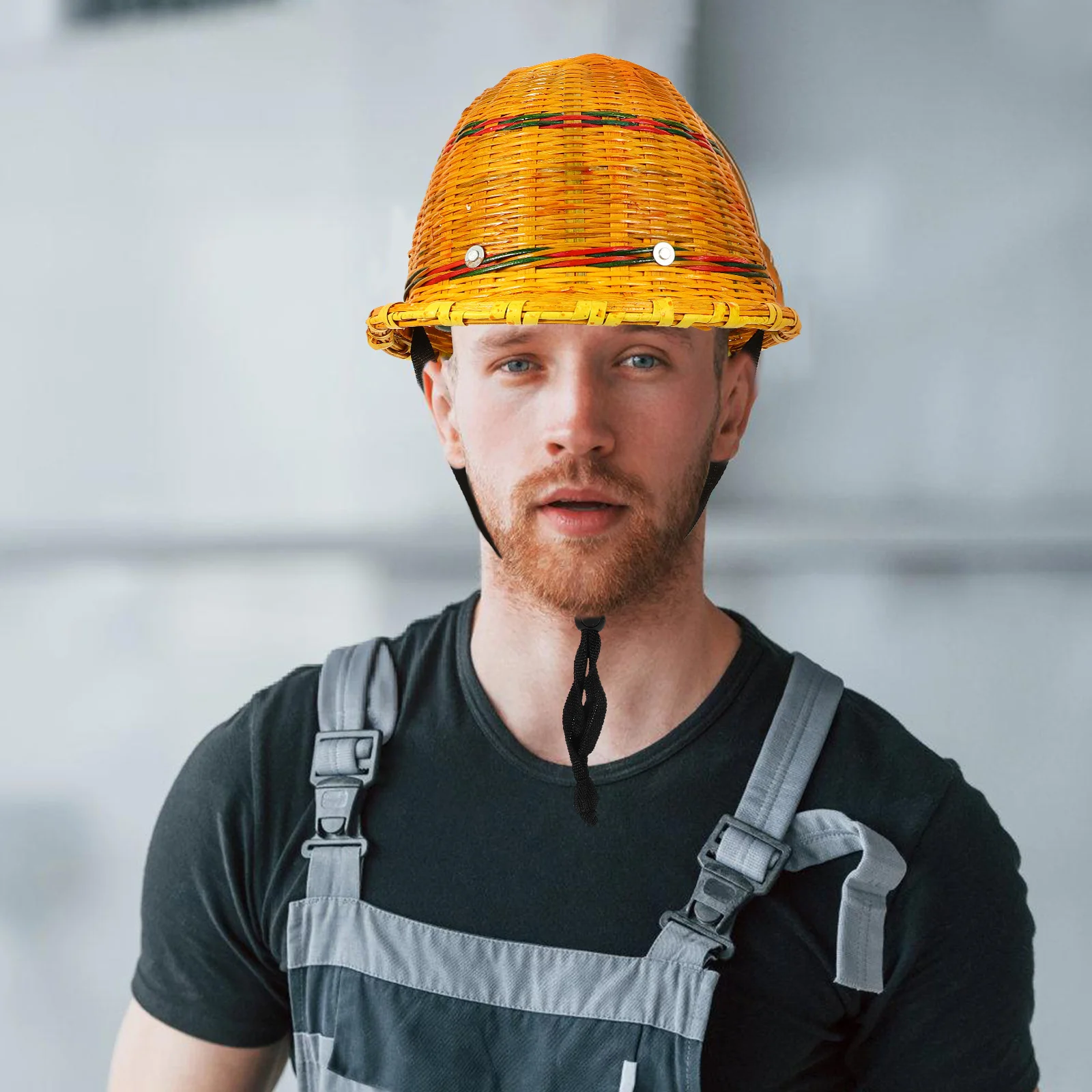 

Premium Bamboo Safety Hard Hat for Construction Site Workers Outdoor Protection Short Brim Lightweight Comfortable Fit