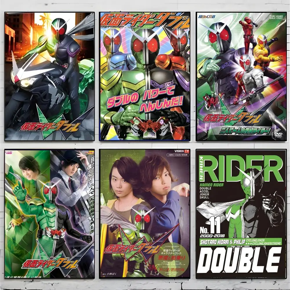W Tokusatsu Mystery Kamen Rider W Poster Superior Home Space  Indoor Decorative Art & Home Decor