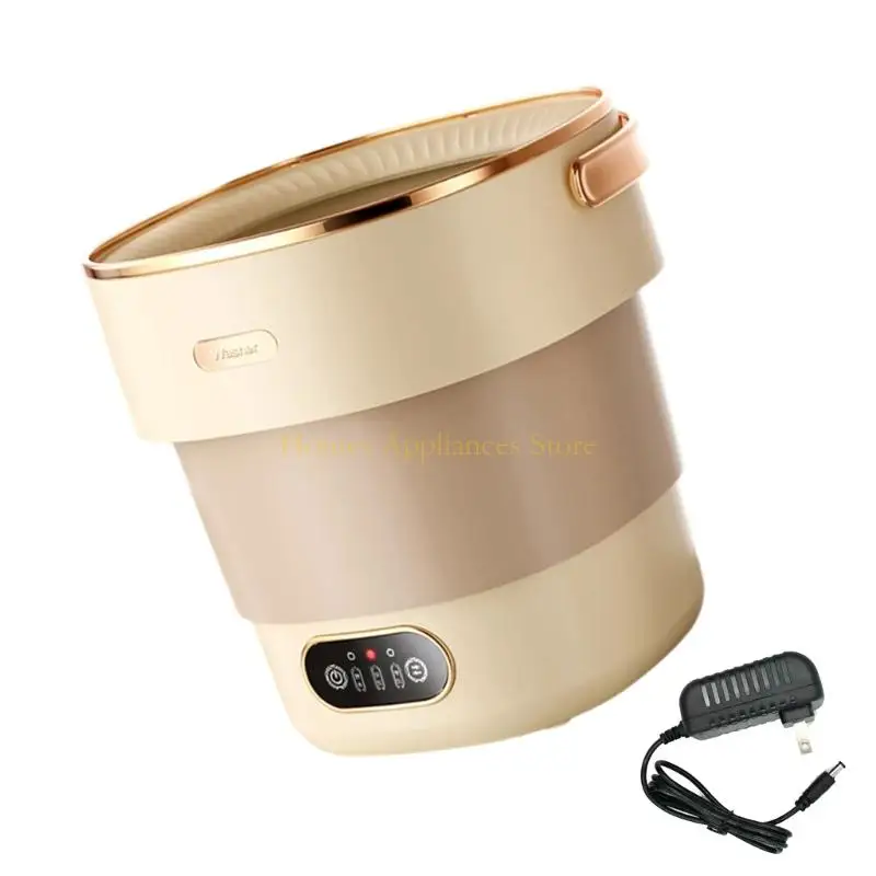 下着とベビー服用の自動スピンドライヤーを備えたD0AB折りたたみ洗濯機13L大容量ランドリーデバイス