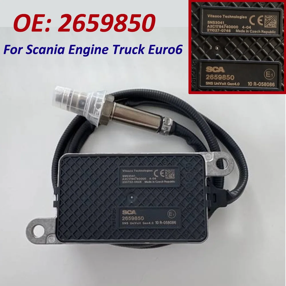 

OEM 2659850 SNS3041 Nitrogen Oxide NOX Sensor 24V For Scania Serie G 2016- Euro 6 Truck