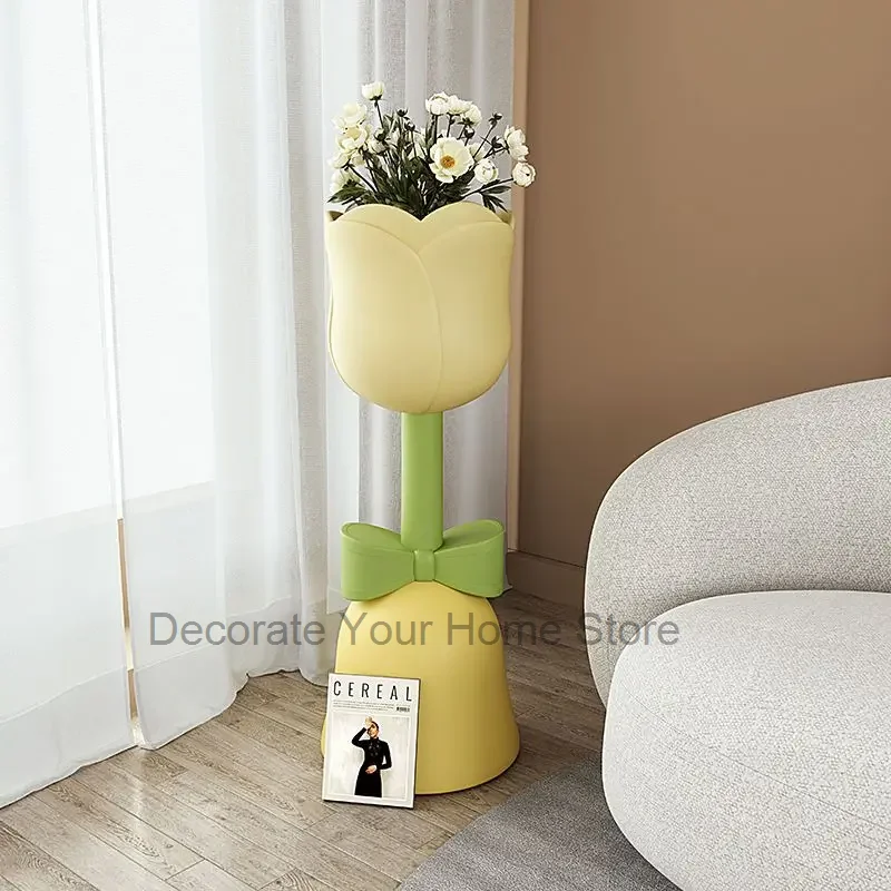 Tulip Decoration Ornaments Large Vase Flower Arrangement Tv Cabinet Side Table Bedroom Bedside Table Bed Side Reading Table