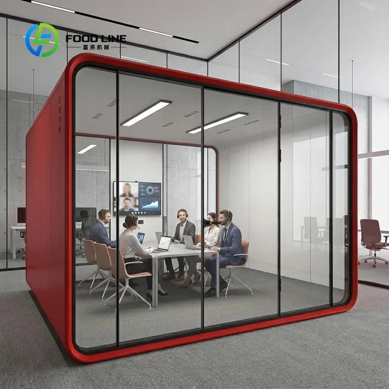 Customized New Trend Private Space Soundproof Booth Modern Office Acoustic Meeting Pod Modular Soundproof Booth