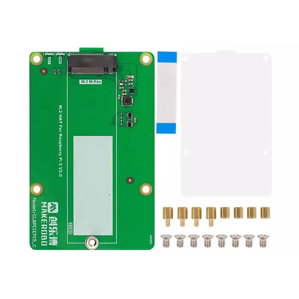 Placa de expansión de alta velocidad adecuada para Raspberry Pi 5, unidad de estado sólido dedicada PCIe M.2 NVME SSD, placa de expansión