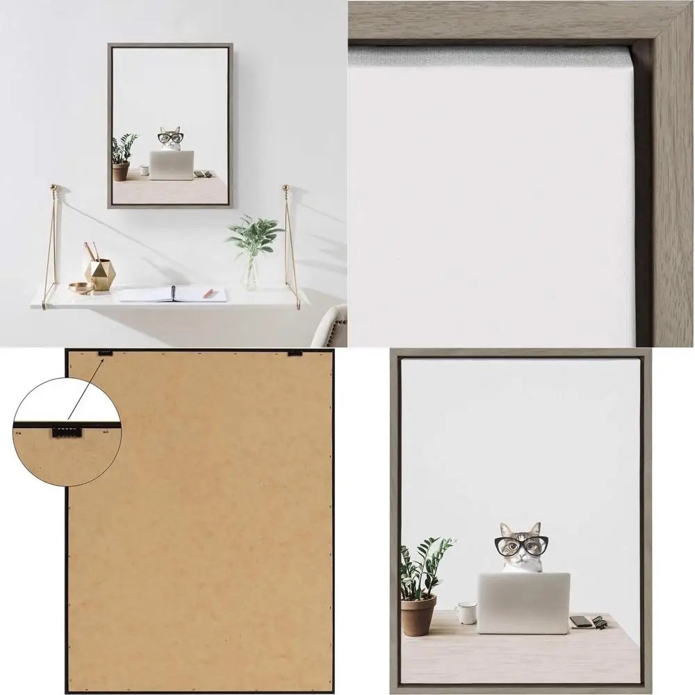 

Искусство холста для офиса Кэти: Декор стен Fun Cat от The Creative Bunch Studio, 18x24 серый, 128 символов