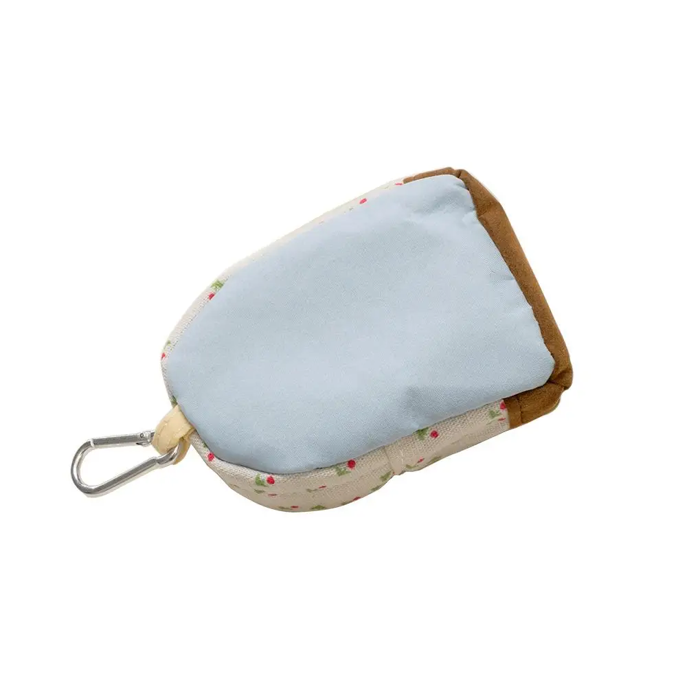 Bolso de lona con cremallera para mujer y niña, cartera para llaves, bolso escolar, monedero