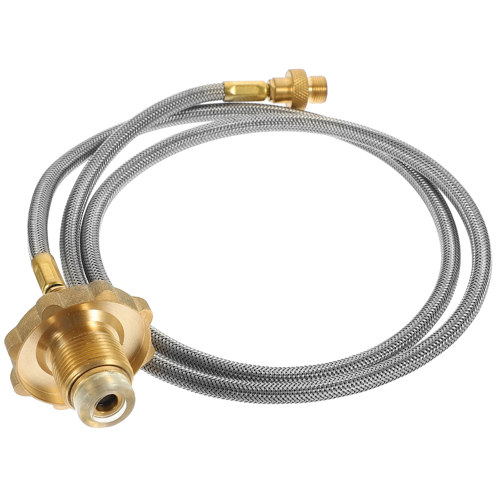 

Propane Gas Pipe Hose 20Lb 1Adapter Camping Stove Barbecue Outdoor Cooking Liquid Fuel Line Extension