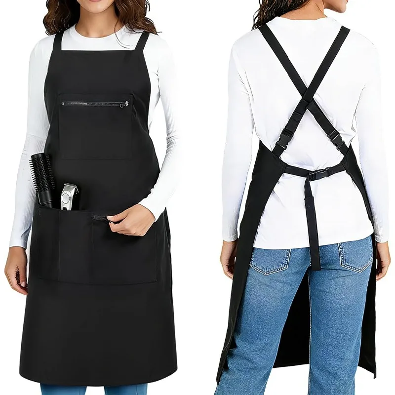 

Hot Sale Cooking Kitchen Apron For Woman Men Chef Waiter Cafe Shop BBQ Hairdresser Aprons Bibs Kitchen Accessory