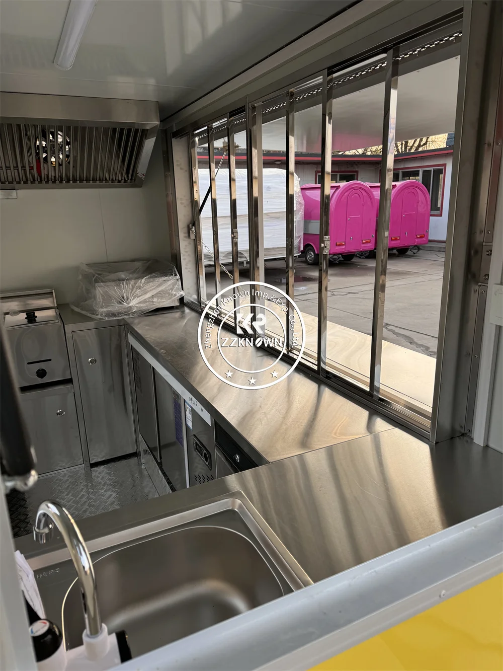 2025 Gerobak Makanan Kopi Es Krim Pembelian Truk Makanan Bergerak Truk Dapur Makanan Bergerak Es Krim untuk Dijual