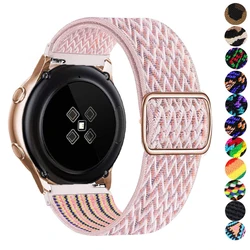 20mm 22mm band For Samsung Galaxy Watch 4/7/6/classic/5/pro/Active 2 Gear S3 Elastic Nylon Loop Huawei watch GT 2 4 3 pro strap