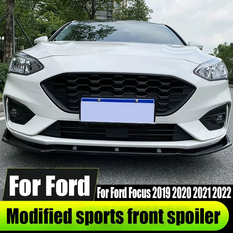 

Modified sports front spoiler automotive exterior decoration accessories ABS material For Ford Focus 2019 2020 2021 2022