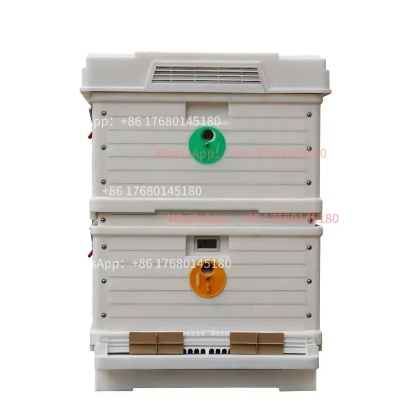 Heavy‑Duty Insulated Plastic Langstroth Hive for Cold Climate Beekeeping 10 Frames with Built‑In Bee Feeders