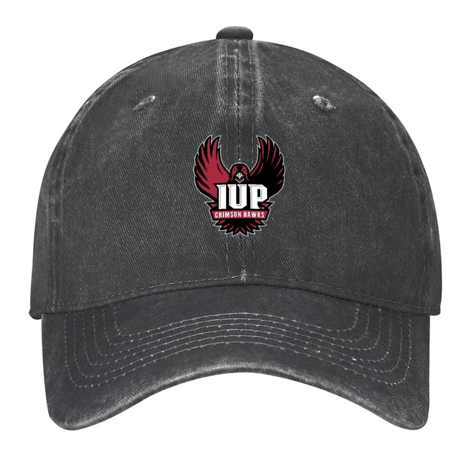 

IUP Crimson Hawks Baseball Cap Trucker Cap sun caps custom caps Trucker Hat Mens Hats Women's