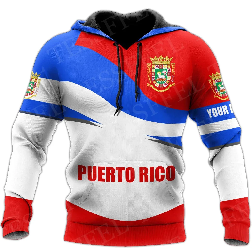 

Custom Name Puerto Rico Boricua Borikén Tattoo Retro Tracksuit Vintage 3DPrint Harajuku Casual Funny Pullover Jacket Hoodies X1