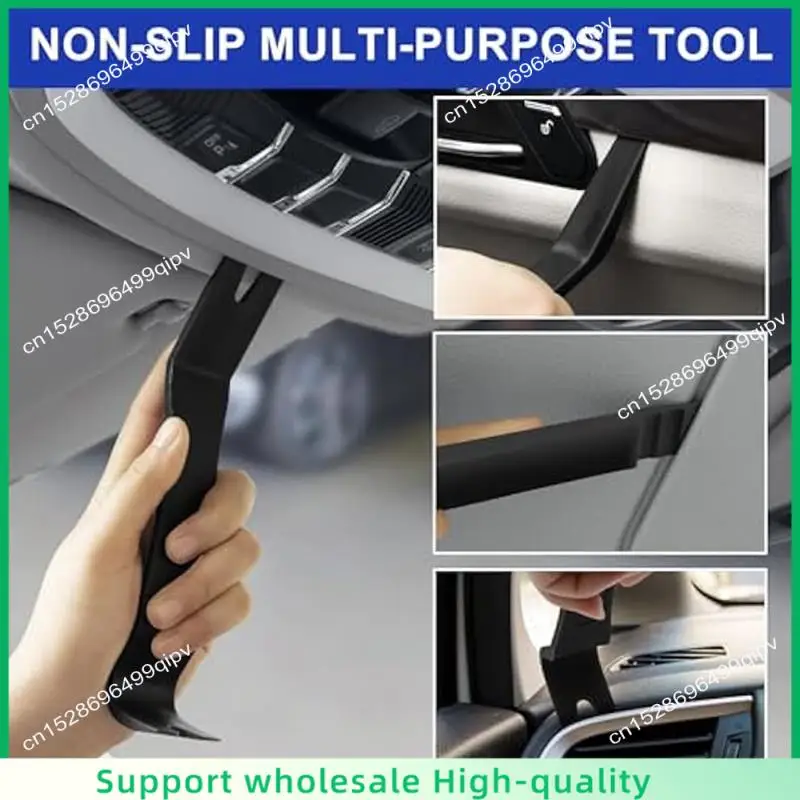 ABSF 11PCS Auto Trim Removal Tool Kit,Metal Pry Tool Auto Fastener Remover Pry Bar Trim Remover Kits For Dashboard Repair Kit