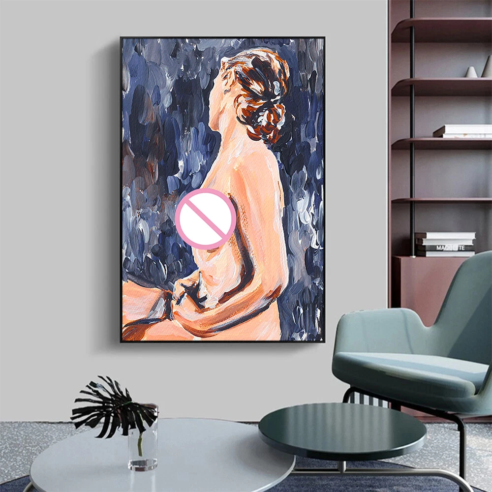 Printed Wall Art A Woman Canvas Painting Abstract Hornet Poster Modern Mural For Home Room Decor No Frame