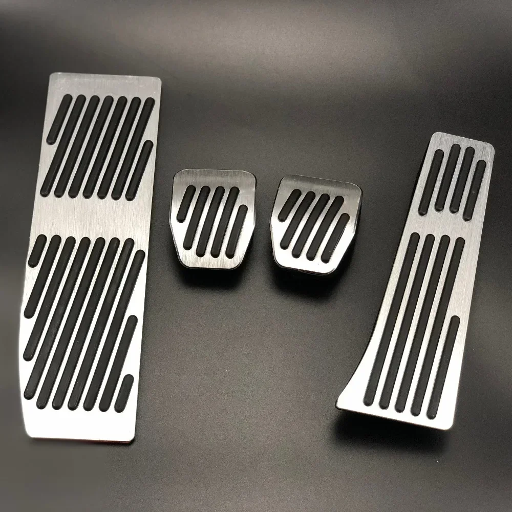 Fashion Silver/Black Aluminium Alloy Car Pedals Rest For BMW X1 M3 E30 E36 E39 E46 E87 E90 E91 E92 E93 Car-Styling accessories