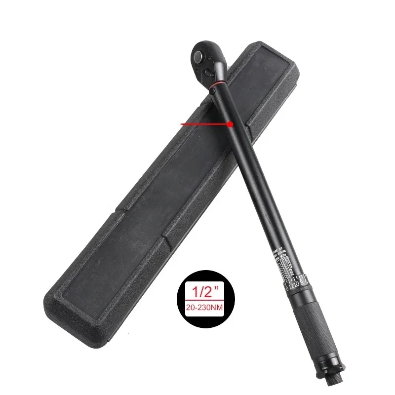 1Pc Torque Wrench 1/2'' 3/8'' 1/4'' Square Drive Bicycle Torques Key Two-way Ratchet Car Bike Automotive Hand Tool
