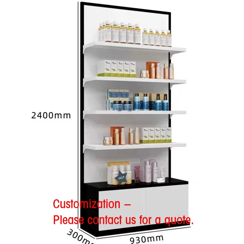 custom.Metal Double-Sided Light Duty Supermarket Shelving Racks with Customizable Sizes and Powder Coated
