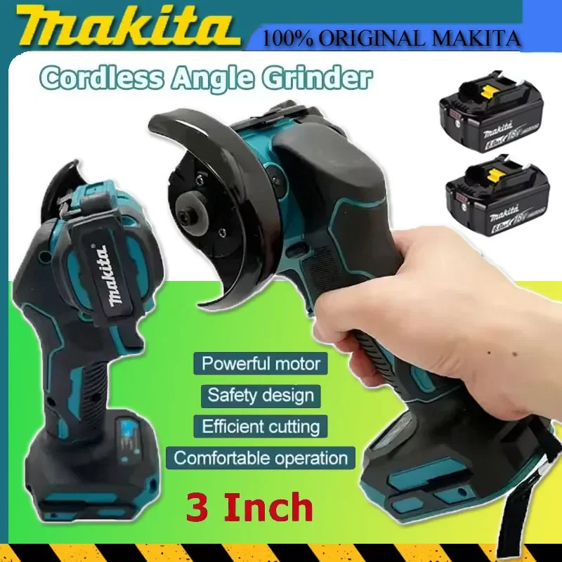 

Новая аккумуляторная мини-угловая шлифмашина Makita 3 дюйма, электрическая отрезная пила, электроинструмент 20В с аккумулятором