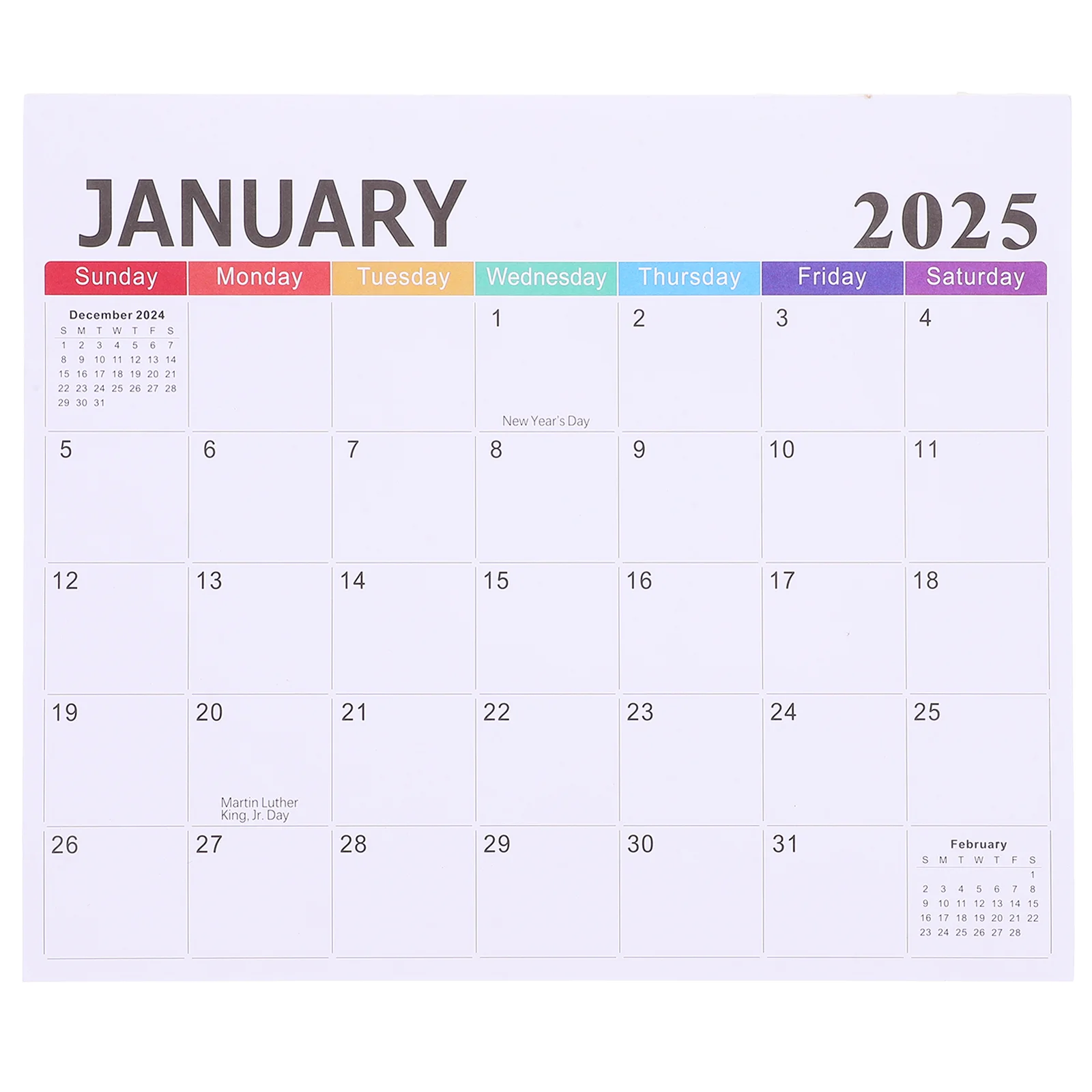 

Magnetic Monthly Calendar for Refrigerator Fridge Paper Aesthetic Planner