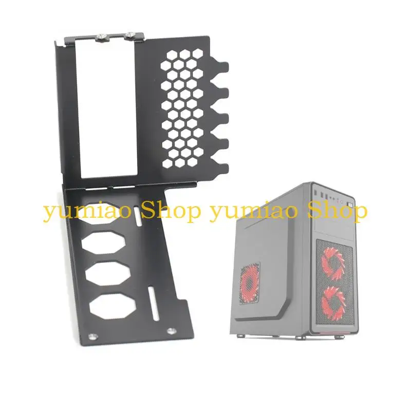 587B Vertical GPU Mount Bracket Durable Metal GPU Conversion Support for DIY Desktop Computer Case