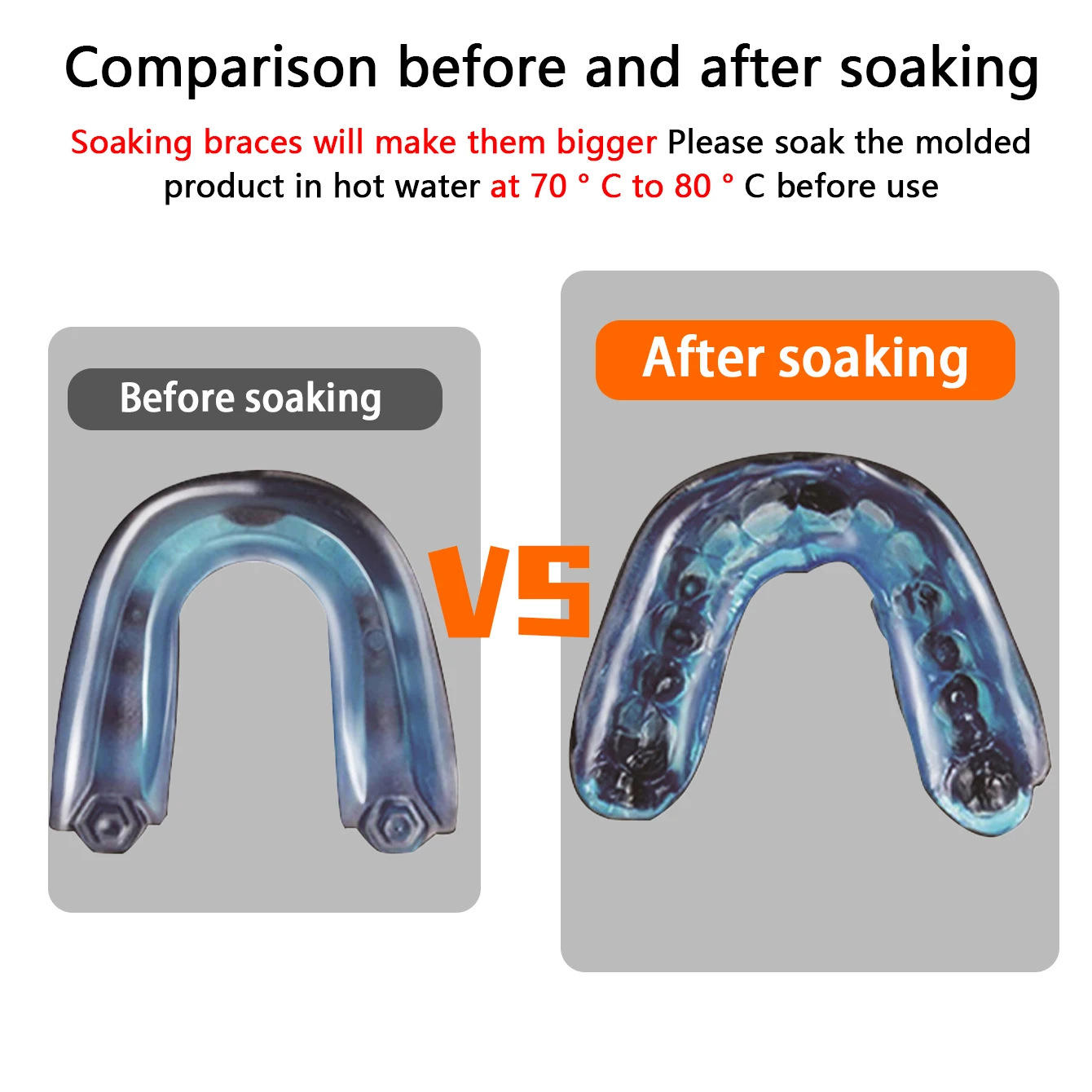 Sports dental braces -70-80 ℃ hot water soaking suitable for boxing, basketball, rugby teeth protection