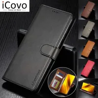 Leather Wallet Case for Xiaomi Poco F3 X3 X4 X5 M4 M3 12T 11T Pro NFC Flip Cover Redmi Note 12 11 11S 10S 9s 9 8 7 9T 9A 8T 8A