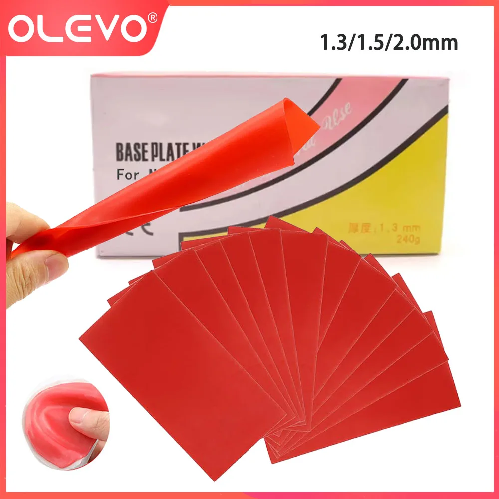 

Dental Base Plate Wax Sheets Orthodontic Red Utility Bite Wax Denture Casting Wax for Modeling Soft Hard Dentist Materials