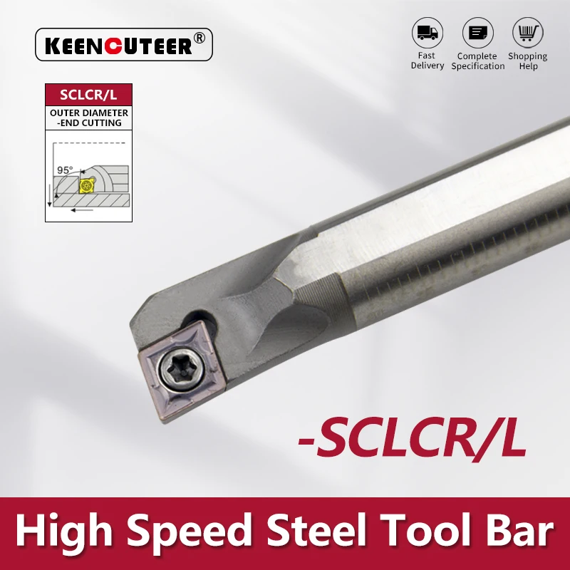 H08K-SCLCR H12M-SCLCR H14N-SCLCR H25S-SCLCR High speed steel turning tool -SCLCR -SCLCL Cutter Bar CNC Lathe Bar Turning Holder