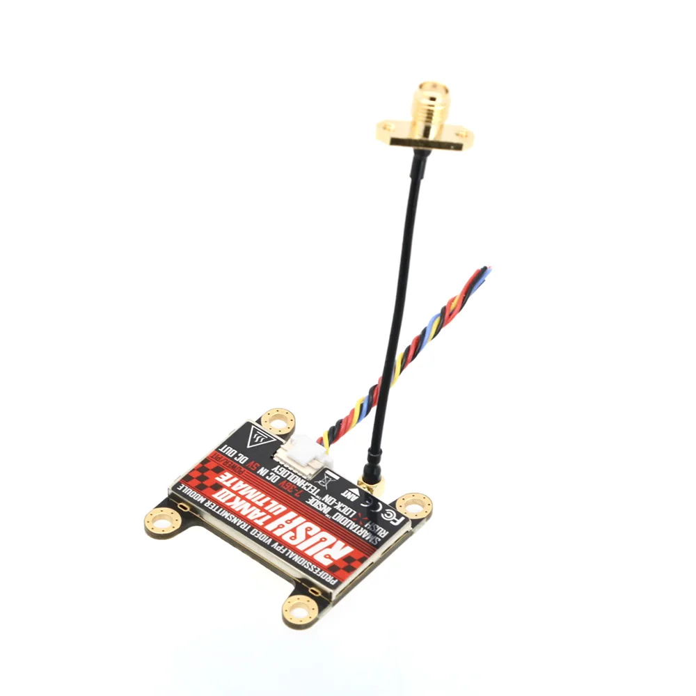새로운 RUSHFPV RUSH Tank III Ultimate VTX 5.8G 48CH 레이스밴드 Pitmode 25mW 200mW 500mW 800mW 조절 가능 FPV VTX 2-8S (FPV 드론용)