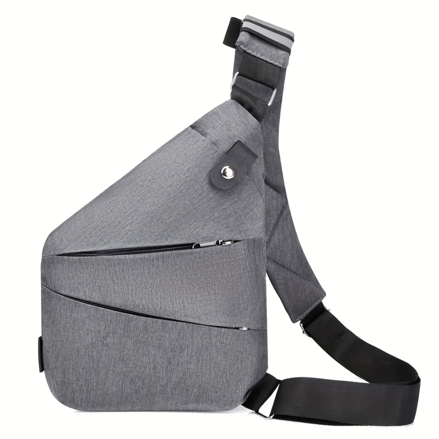 Minimalist Outdoor Leisure Men's Chest Bag Riding Anti Theft Single Shoulder Bag Anti Splashing Crossbody Phone Bag